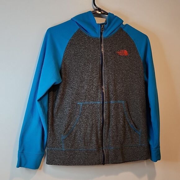 The North Face Full Zip Hooded Fleece Women's Size Small Gray/Blue EUC NICE!! - Picture 2 of 12